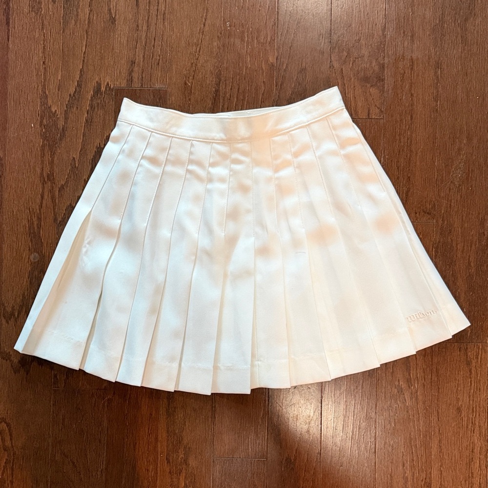 Wilson White Pleated Tennis Skirt